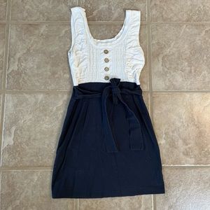White and Navy dress